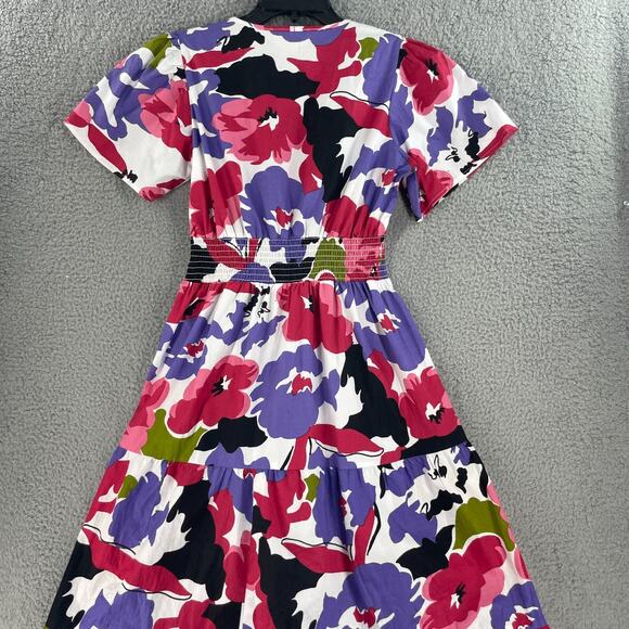 NAOO Colorful Flare Womens Dress Floral Maxi Size M Long Tiered Prairie - Picture 8 of 15